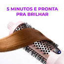 GlowBrush – Escova Térmica Iônica Que Dá Volume e Brilho de Salão em Minutos