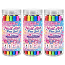NailLiner - Caneta Esmalte de Ponta Dupla Que Pinta e Decora Suas Unhas Com Acabamento de Salão, Sem Borrar e Sem Sujeira (Oferta Exclusiva)